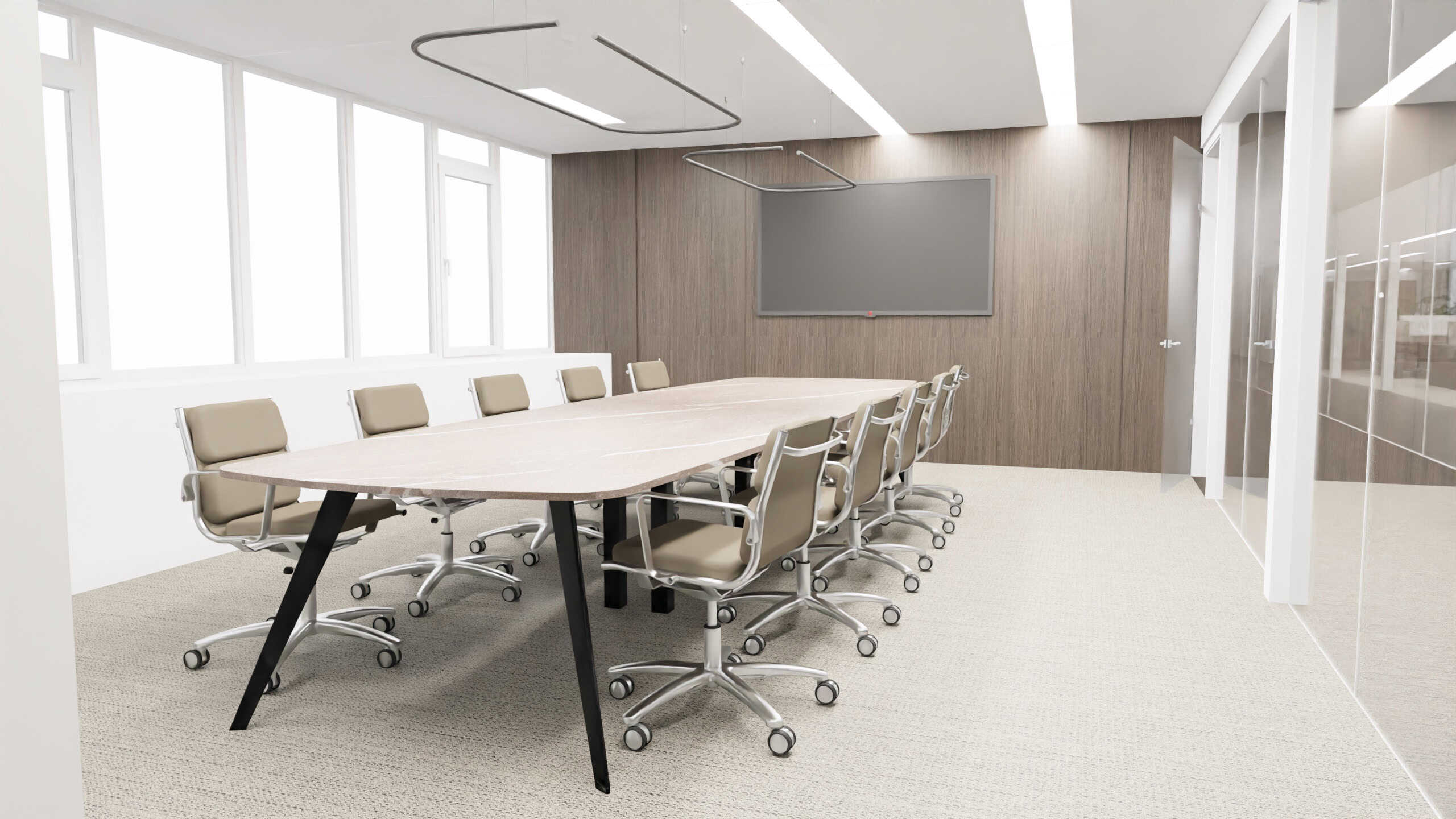 3D-kantoorontwerp-renovatie-Rotterdam Vergaderkamer