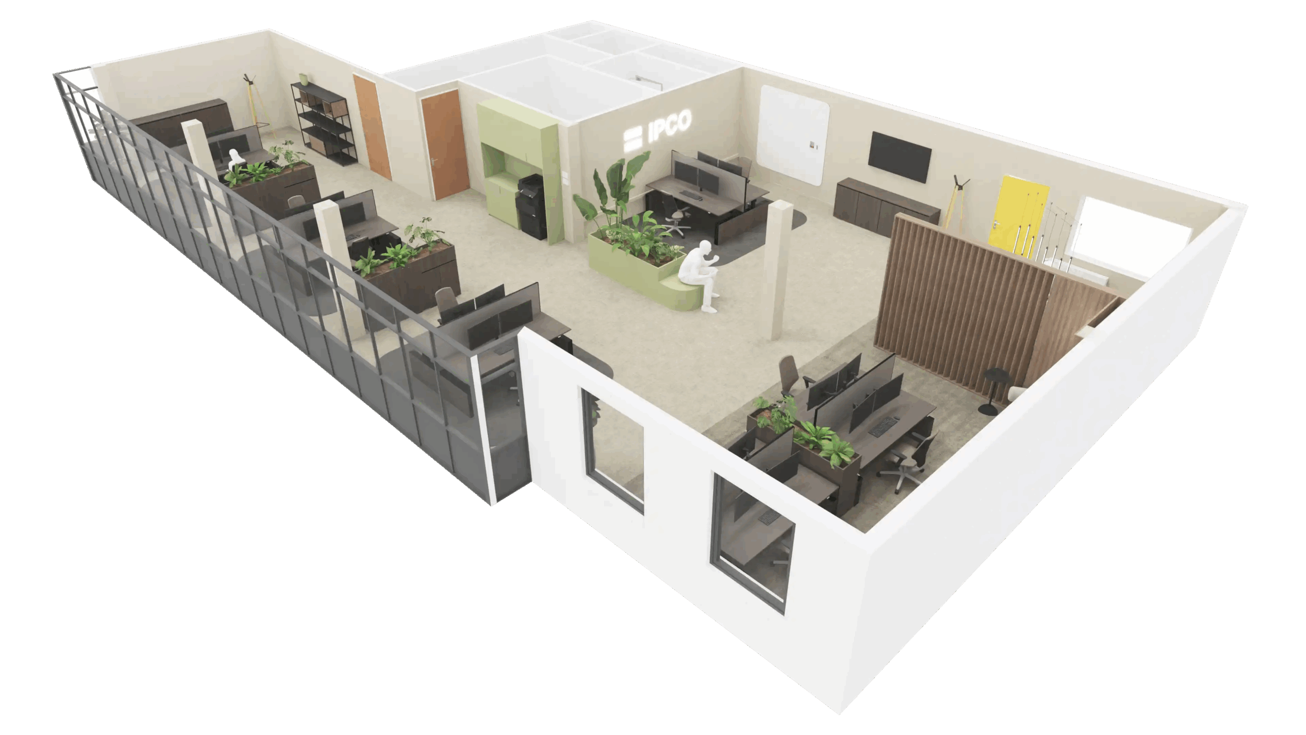 Kantoorontwerp met biophilic design