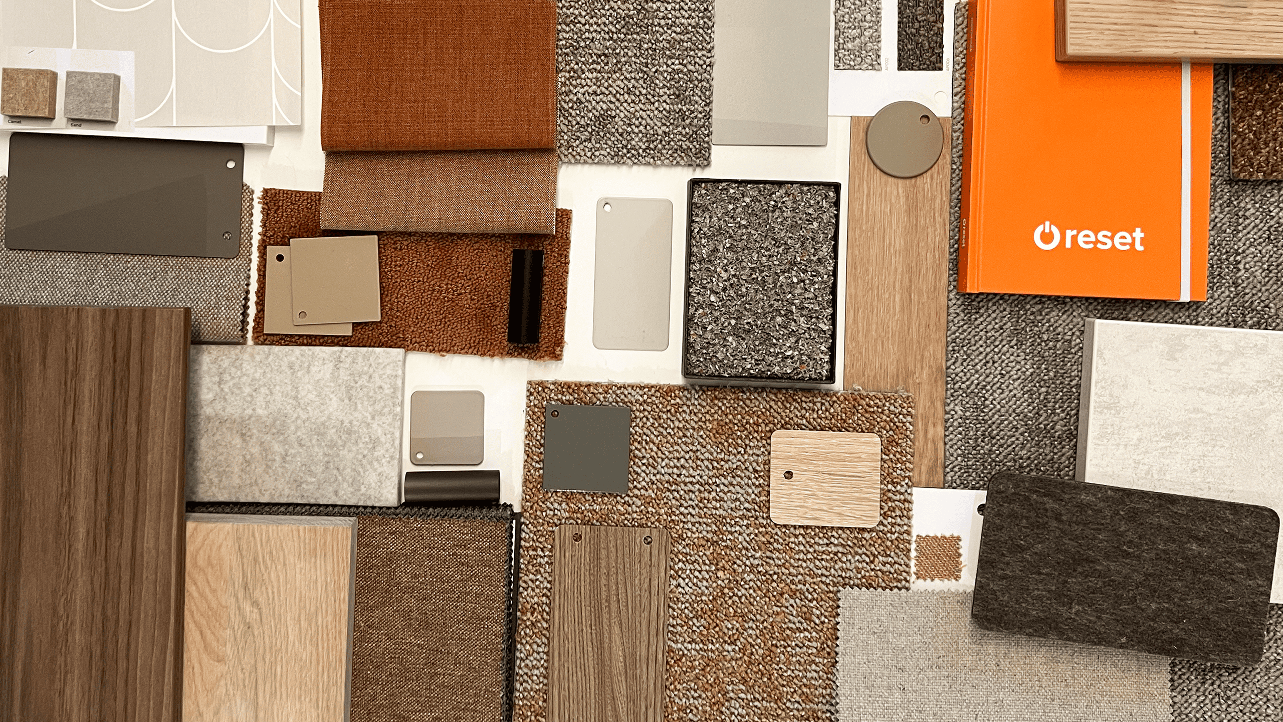 Moodboard bruin oranje tinten